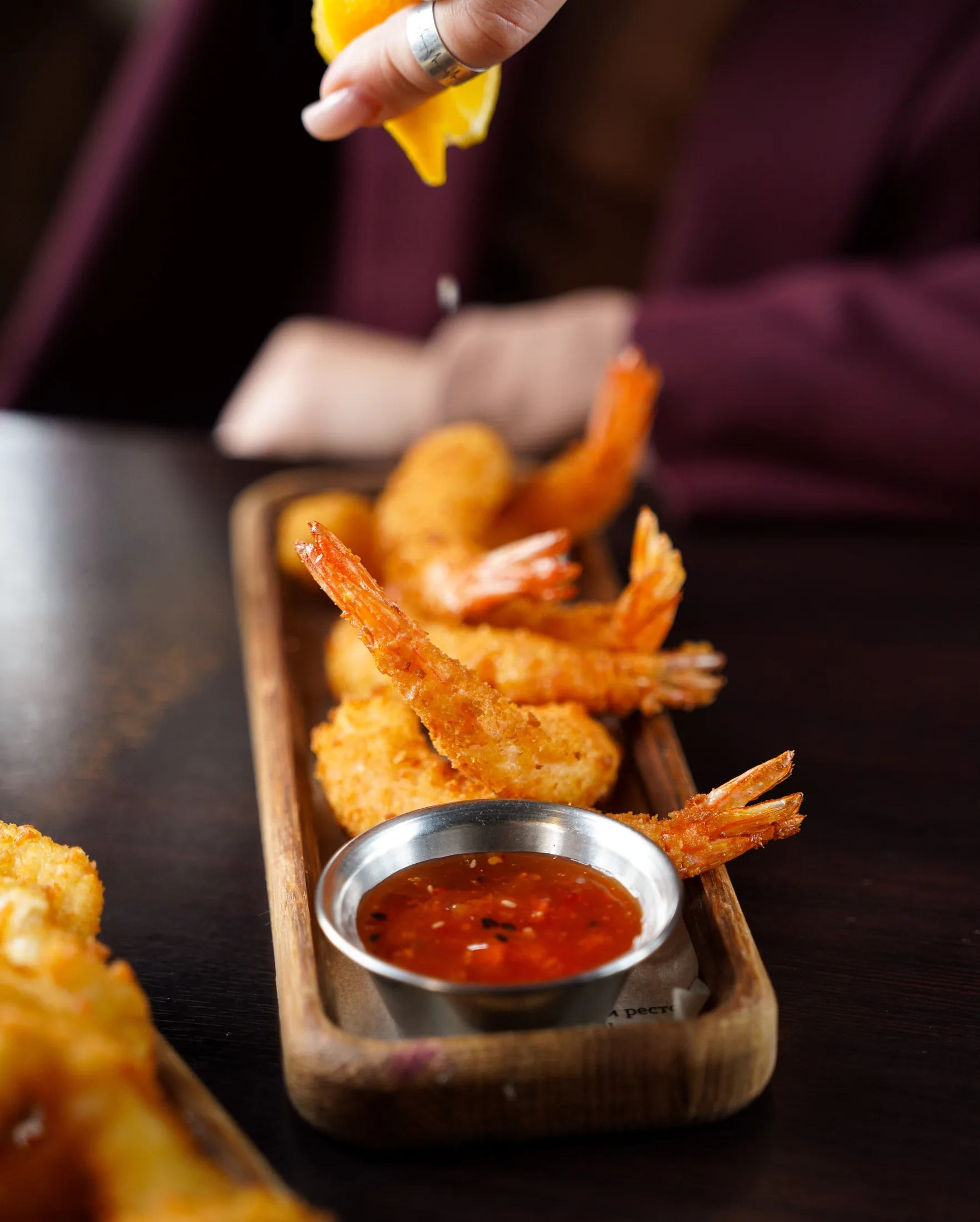 Crispy prawns